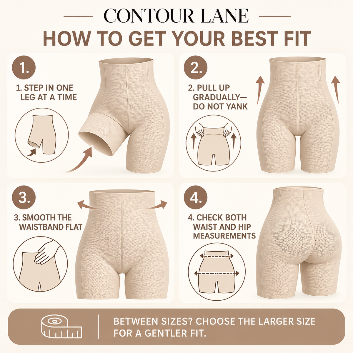 Contour Lane High-Waisted Tummy Control & Butt-Lifting Shapewear Shorts