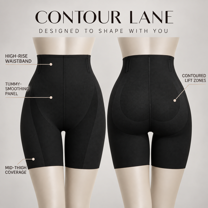 Contour Lane High-Waisted Tummy Control & Butt-Lifting Shapewear Shorts