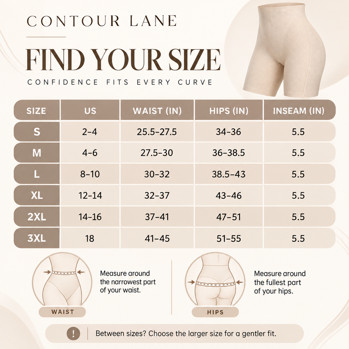 Contour Lane High-Waisted Tummy Control & Butt-Lifting Shapewear Shorts
